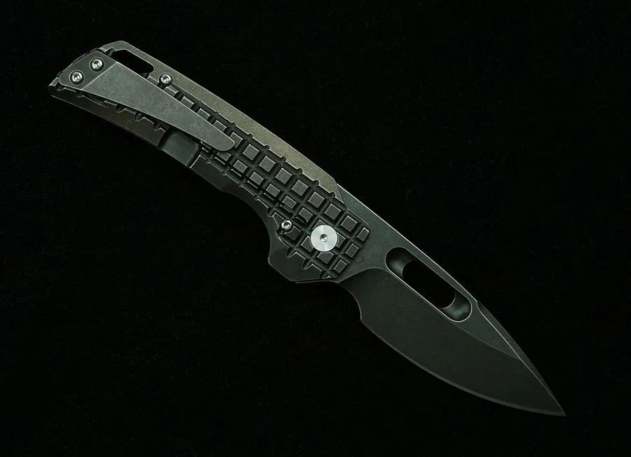 Складной нож LEMIFSHE Flipper универсальный клинок K110/M390 с титановым лезвием и ручкой из
