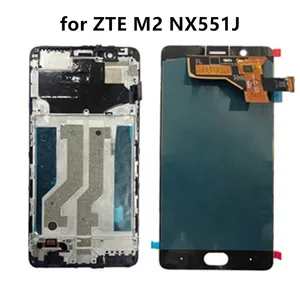 ЖК-дисплей 5,5 дюйма для ZTE Nubia M2 NX551J, сенсорный экран, дигитайзер, стеклянная панель в сборе с рамкой