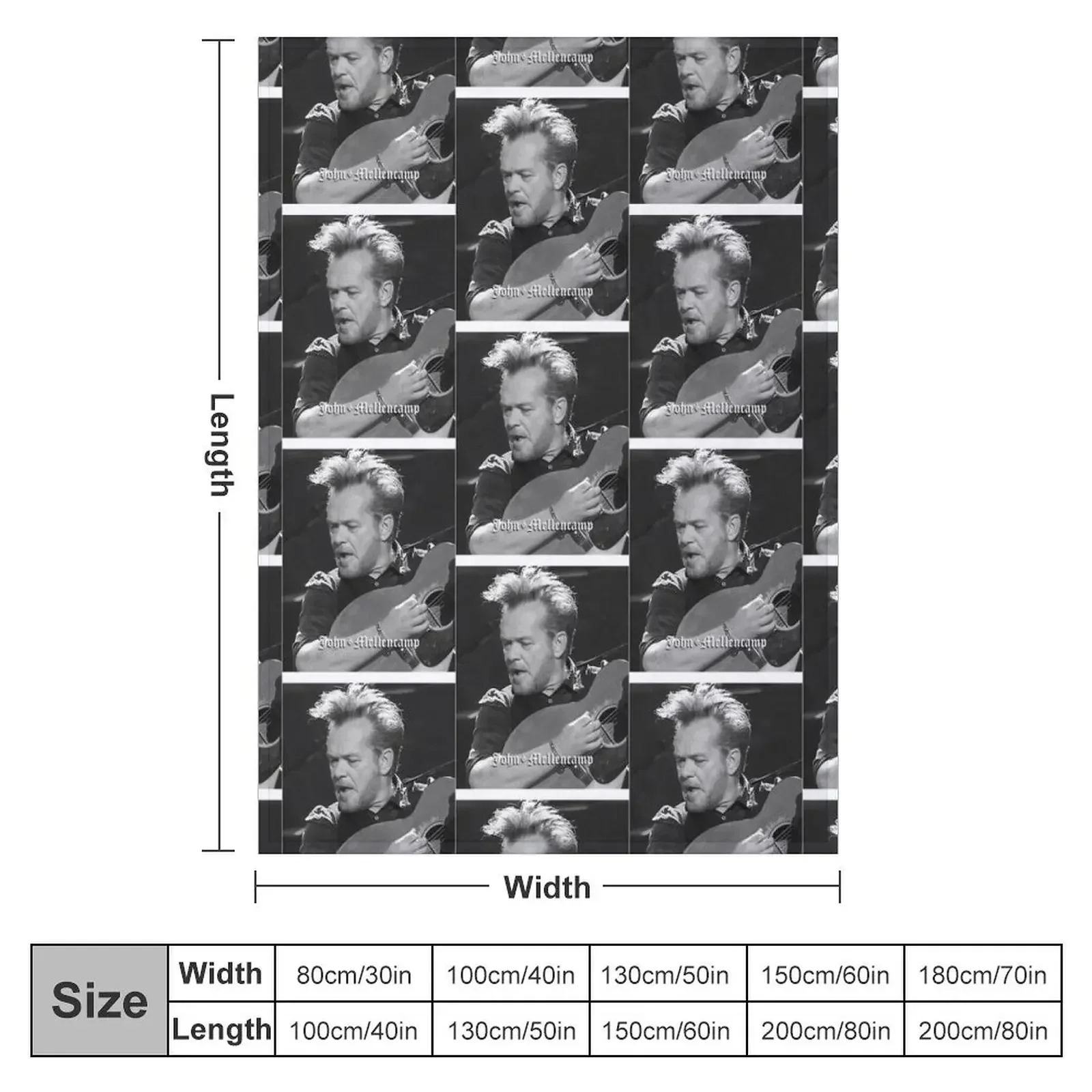 Картина Berdendang при Сату-ния Джон дизайн певица мелленкamp декоративное одеяло Flannels