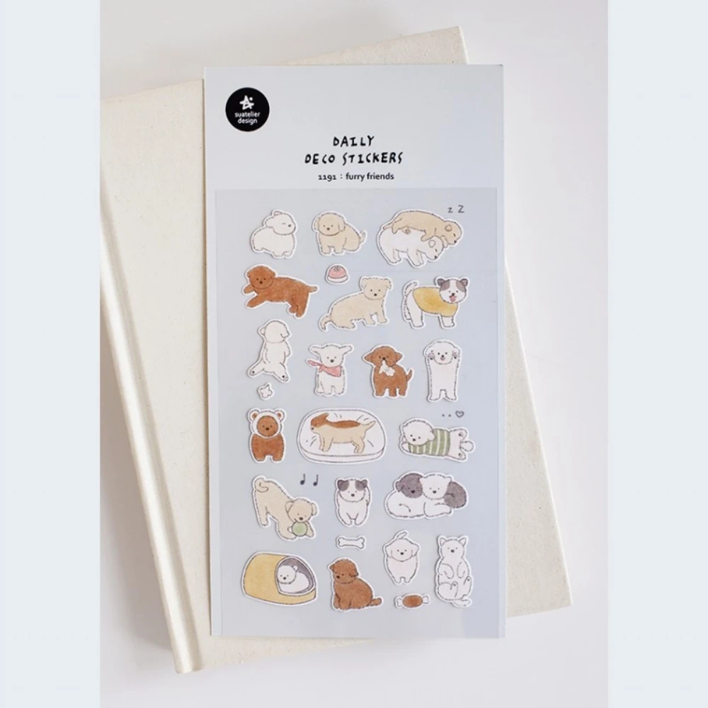 

Набор наклеек Suatelier Puppy Friend