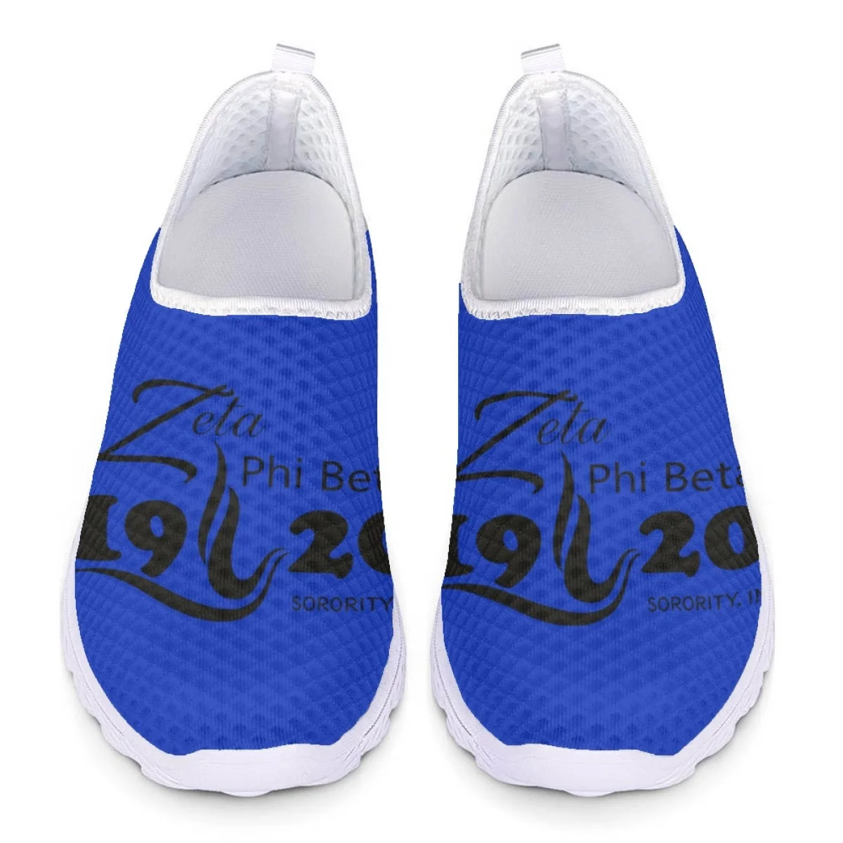 

Nopersonality Breathable Mesh Sneakers Women's Flat Sports Easy Wear Running Shoes Zeta Phi Beta Theme Creative Zapatos Mujer