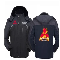 winter jacket men mitsubishi motorsthick velvet warm coat male windproof hooded jackets outwear casual mountaineering overcoat