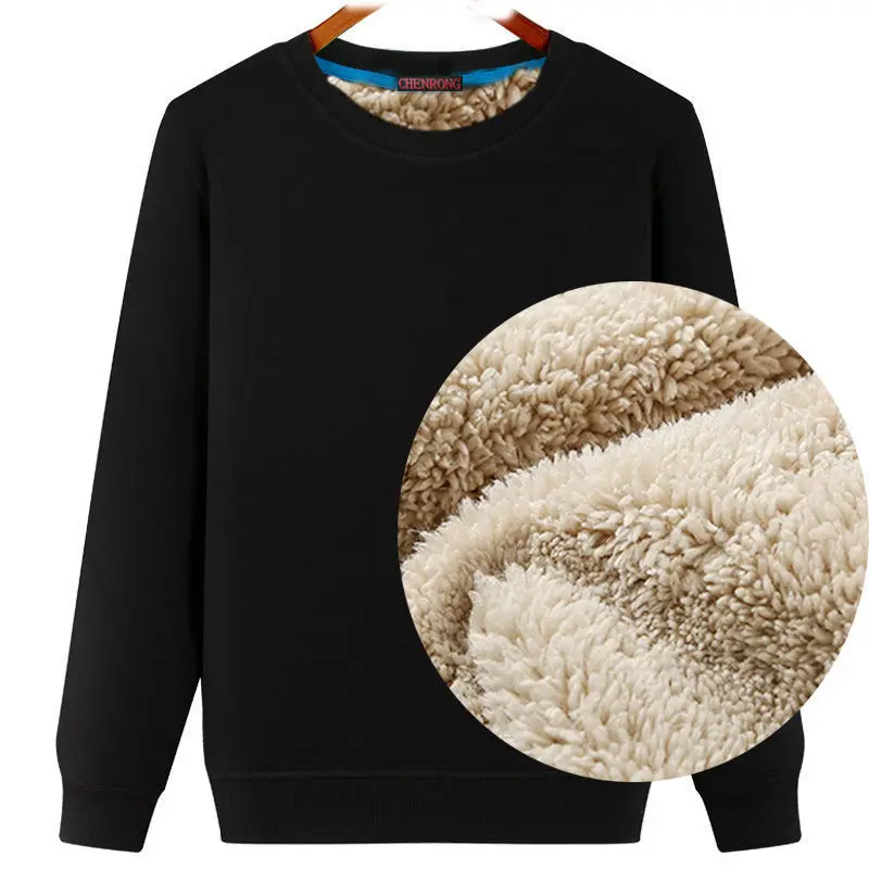 

Pullover Underwear Sweater Sweater Winter Hoodless Tops Men Thermal Fleece Clothing Wool Mens Sweatshirts Autumn Fuzzy Liner
