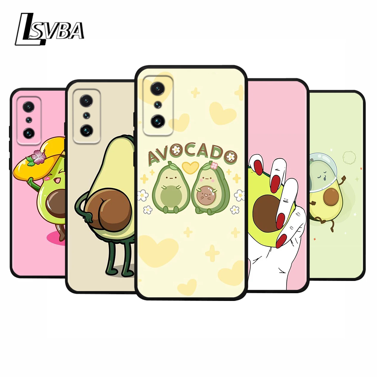 Силиконовый чехол с аавокадо для Xiaomi Redmi K50 K40 Gaming K30 K30S K30T K20 10X GO Y2 Y3 Pro Ultra