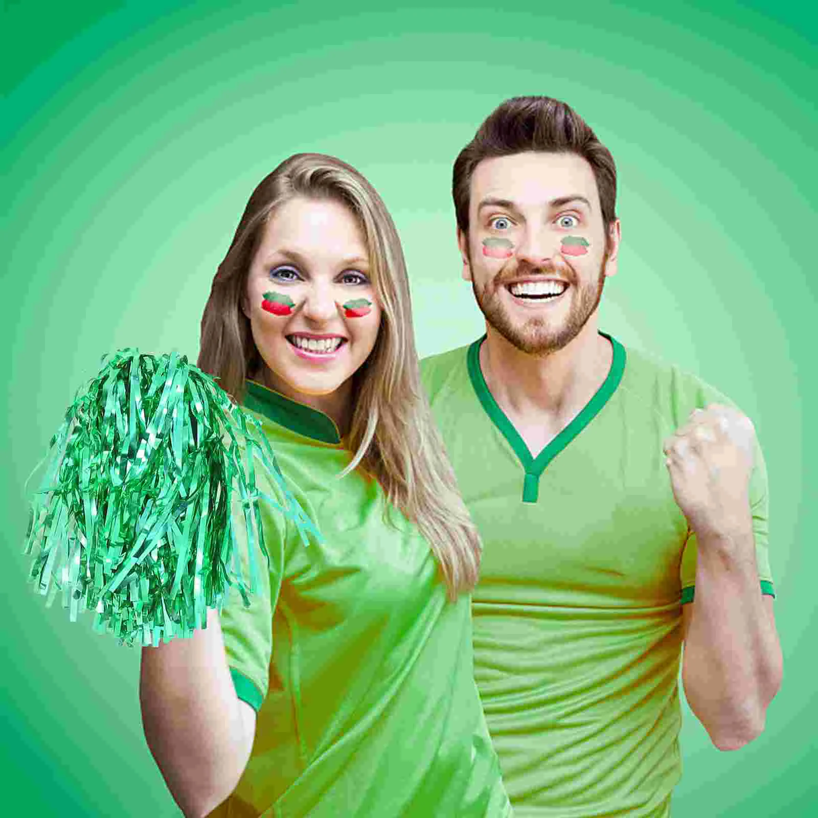 

Cheerleader Balls Cheering Pom Poms Delicate Pompom Compact Performance Prop Lightweight