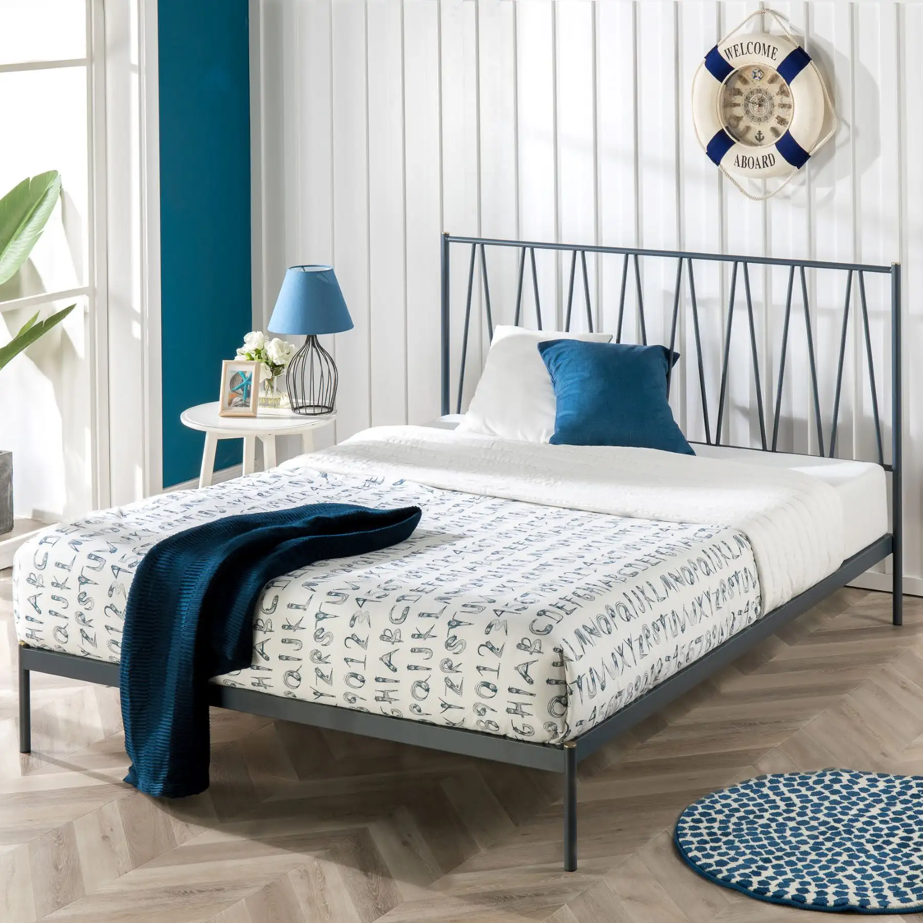 

Olga 41” Metal Platform Bed Frame, Twin