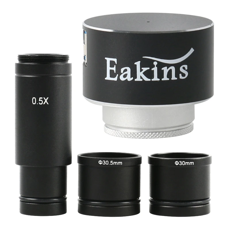 

16MP USB3.0 High Speed PC Trinocular Stereo Microscope Digital Video Camera 0.5X Adapter 23.2mm To C-mount 30mm/30.5mm Ring