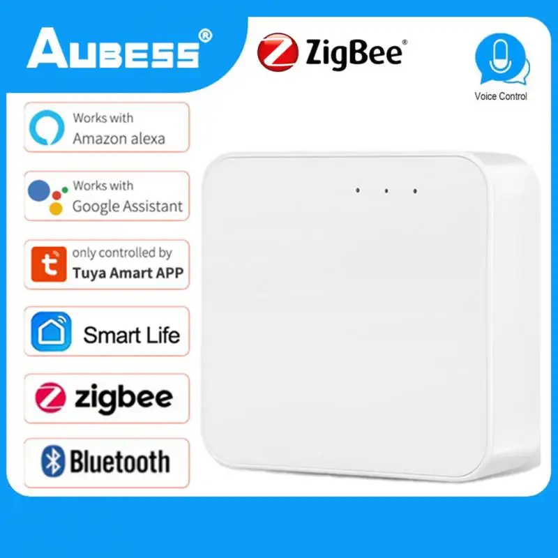

Smart Multi-mode Gateway ZigBee 3.0 WiFi Bluetooth Bridge Work With Tuya Smart App Remote Voice Control Via Alexa Google Home