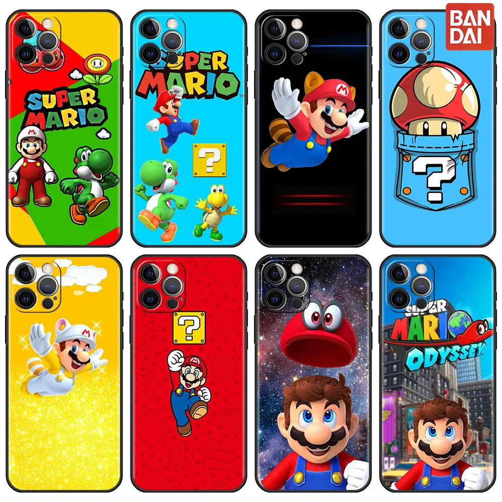 Super Mario Game For iPhone 13 Pro Max 12 Mini 11 Phone Case Soft Cover For Apple XR SE 2020 X XS 7 8 Plus 6 6S 5 5S Shell Funda