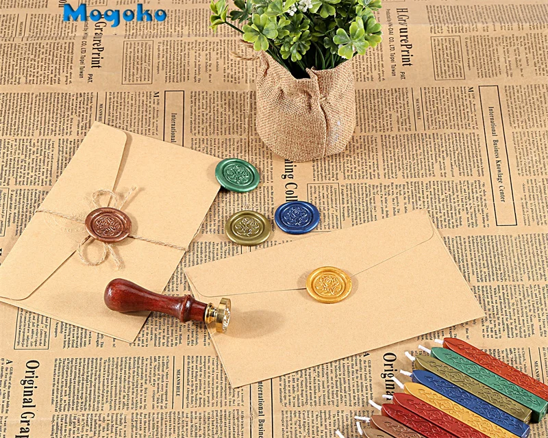 Сургучная запечатывающая бумага Mogoko Fire восковые палочки с фитильным шнуром