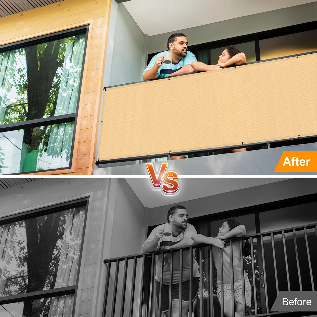 Водонепроницаемый чехол JYMCW для защиты экрана балкона непрозрачный защитный