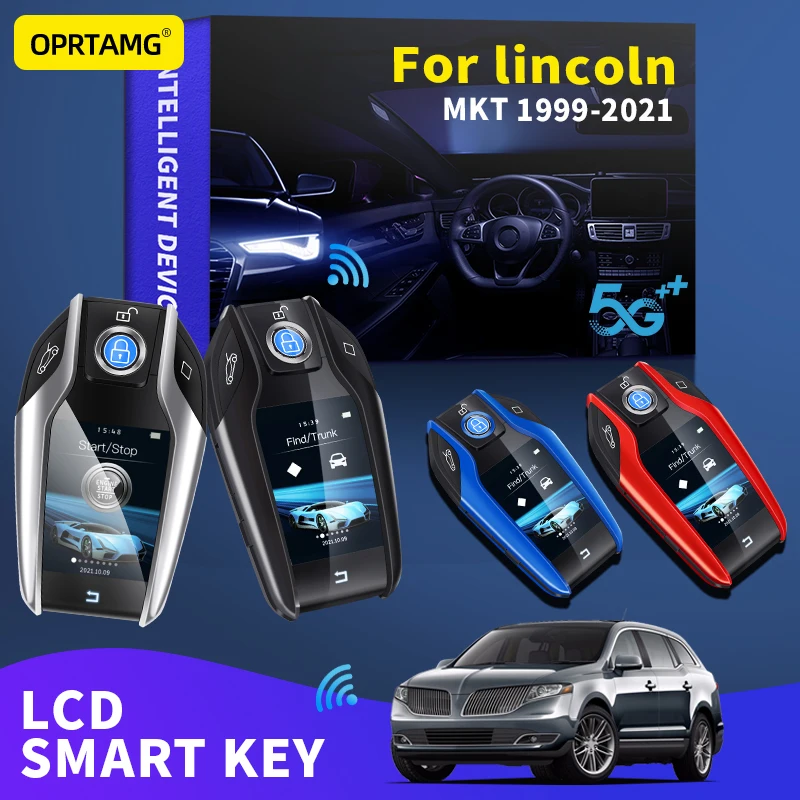 

OPRTAMG For lincoln MKT Modified Car Smart LCD Key Remote smart key 1999 2000 2001 2002 2003 2004 2005 2006 2007 2008 2009 2021