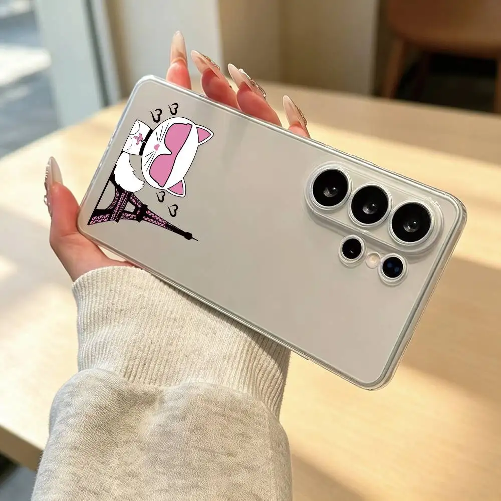 Чехол для телефона K-Karls Lagerfelds C-Cat Gift для Samsung S25, S24, S22, S23, S30, Ultra, Plus, Fe, прозрачный (art.: 3920dc0fd4b4e) - 3920dc0fd4b4e