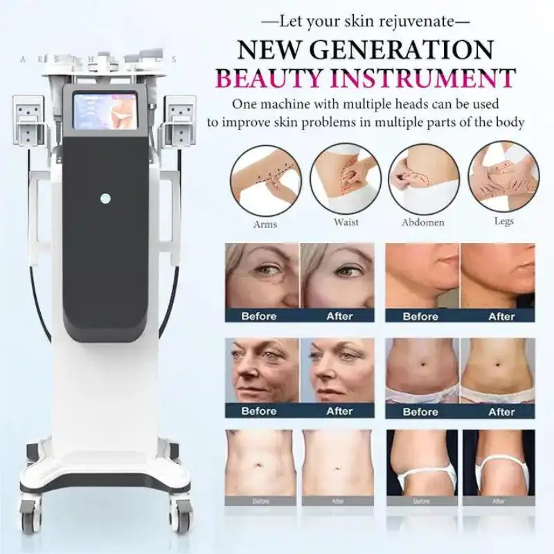 

40K Ultrasonic Cavitation Vacuum RF Body Shaping Machine Weight Loss Cellulite Reduction Face Lifting Skin Firming Beauty Device