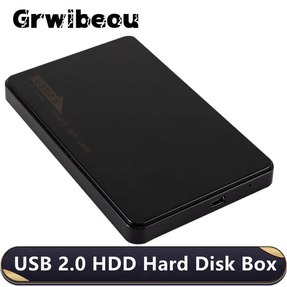 

USB 2.0 Hard Disk Box Enclosure 2.5 inch SATA HDD SSD Mobile External Case 480Mbps/s Transmission Speed For Notebook Desktop PC