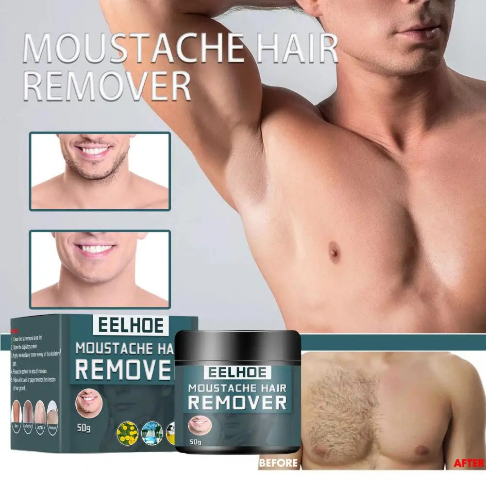 

Exquisite 50g/Box Practical Body Mustache Hair Remover Natural Hair Removal Gel Convenient for Summer