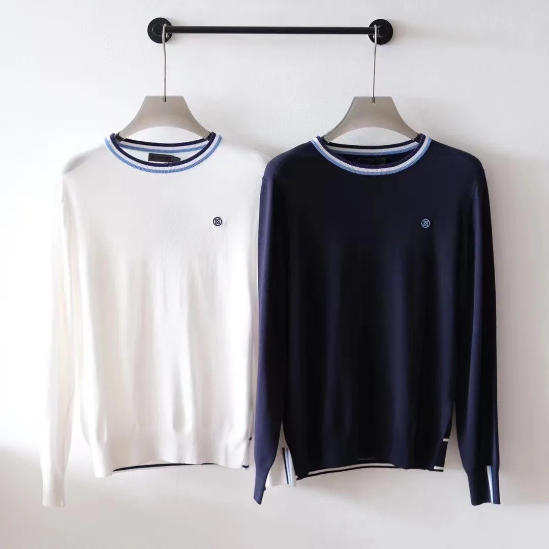Men's upgraded high viscosity core spun knitting long sleeve fabric is stable and does not pilling