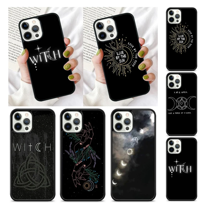 Чехол для телефона Witchcraft Witch Moon, чехол для iPhone 13 14 11 12 Mini Pro Max XR XS 6 7 8 Plus SE2020 Samsung Galaxy S21 S22 Ultra
