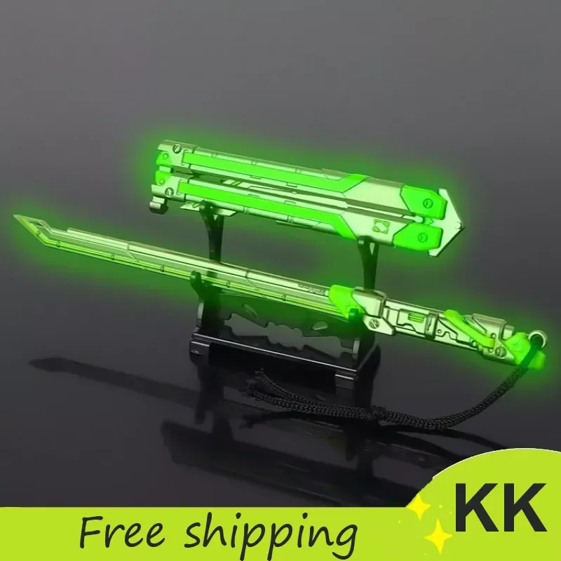 

Valorant Weapon RGX 11z Pro Fluorescent Set Version Game Peripheral Alloy Meta Material Samurai Sword Katana Model Weapon Toy