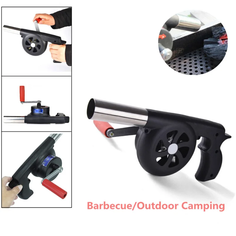 

[Flash Deal] Портативный Ручной коленчатый вентилятор воздуходувка гриль для приготовления пищи пикника кемпинга плита [в наличии в США]