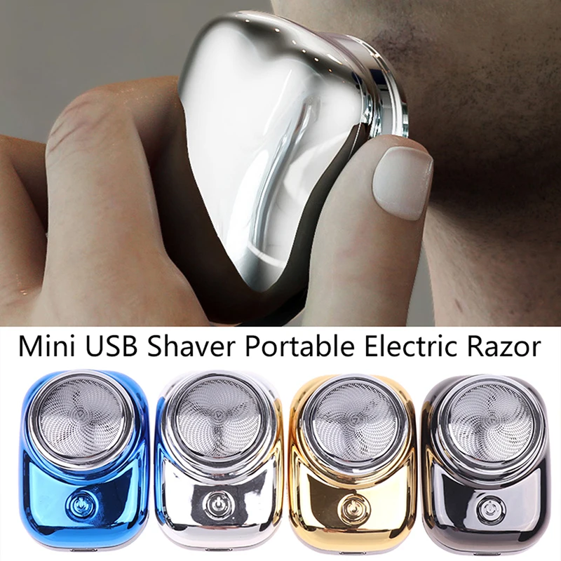 

Mini USB Shaver Portable Electric Razor For Men Rechargeable Pocket Size Wet Dry Painless Shaver