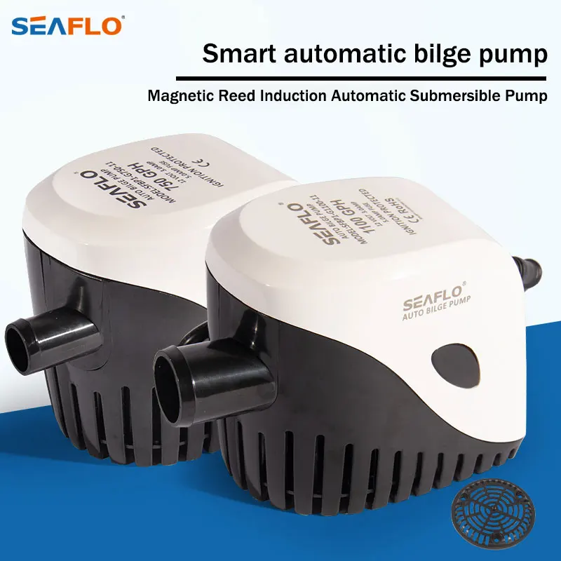 SEAFLO Automatic Bilge Pump Marine 12V/24V DC Small Yacht RV Speedboat Drainage Automatic Water Pump With Tube