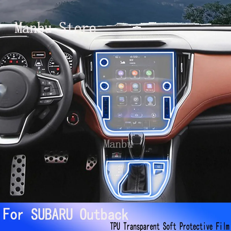 

For SUBARU Outback（2020-2023）-Car GPS Navigation LCD Screen TPU Protective Film Protector Decoration Stickers