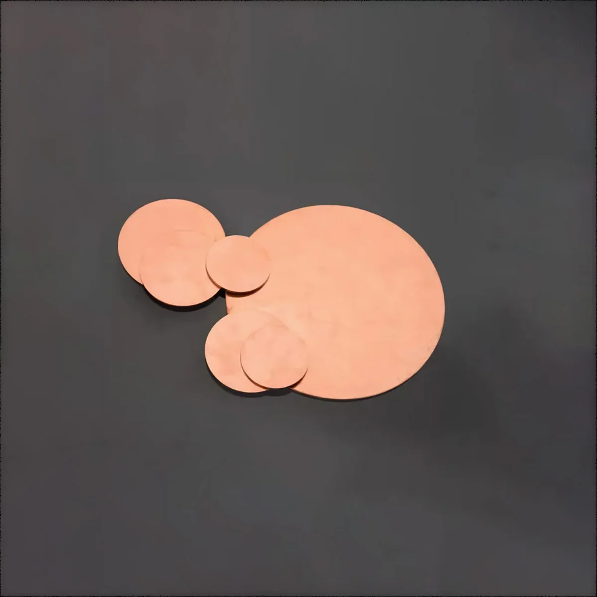 Толщина 1-8 мм T2 фиолетовая медная круглая пластина твердая диаметр