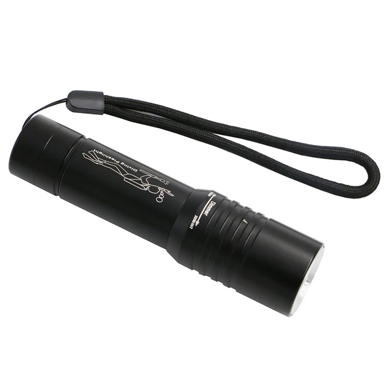 

Diving Flashlight XML-T6 LED Dive Flash Light Lamp Underwater 50M IPX8 Waterproof Diving Torch Lamp Zoomable