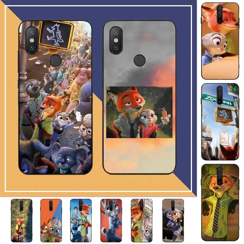 

Disney Zootopia Phone Case for Redmi Note 8 7 9 4 6 pro max T X 5A 3 10 lite pro