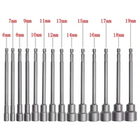150mm long 6mm 19mm hexagon nut driver drill bit socket wrench extension sleeve nozzles adapter for pneumatic electric screwdriv