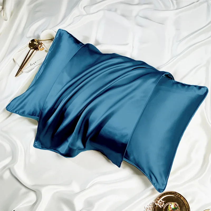 Роскошная антивозрастная наволочка из шелкового шелка Momme 6A класса 19 | Дизайн
