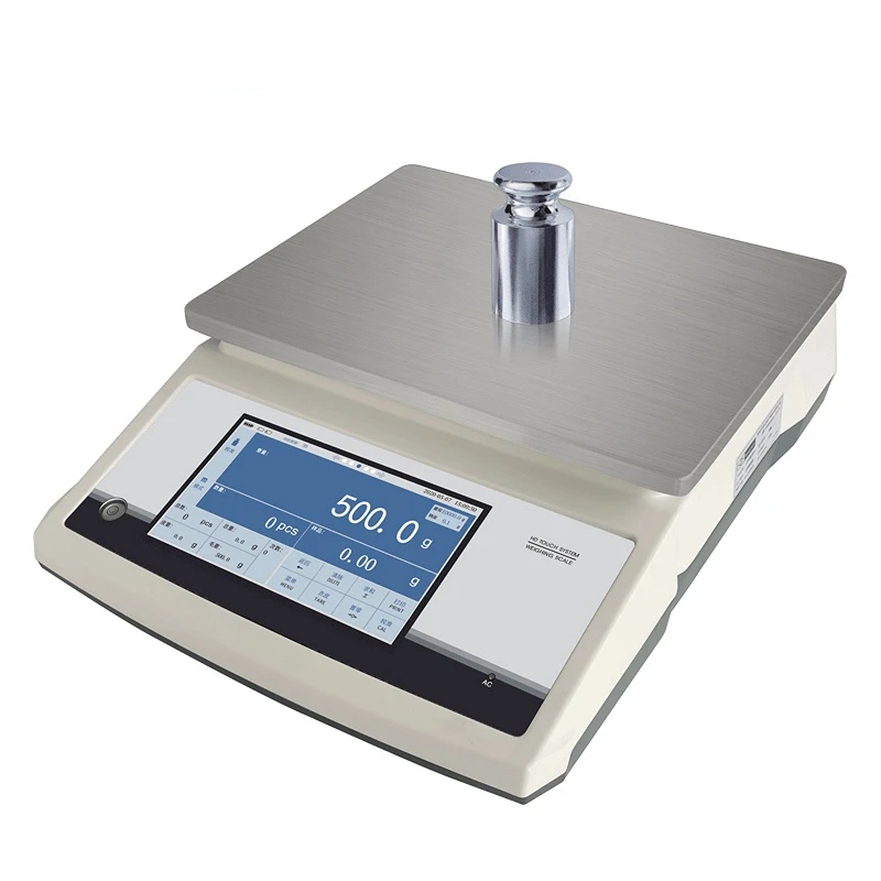 30kg 1g Multifunction Weighing Scale with 7 Inch Touch Screen Precision Counting Electronic Balance | Testing Equipment