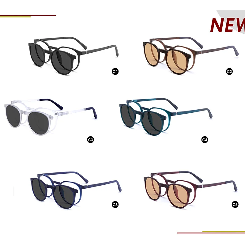 Очки солнцезащитные Ceofy поляризационные для мужчин и женщин круглые оптические