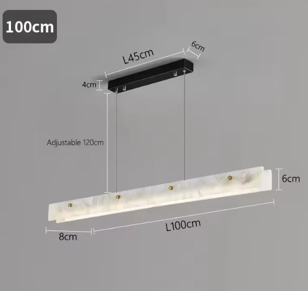 

LED люстра HomeLover из мрамора, золотая, 220В