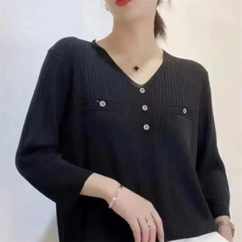 Женская футболка 2023 свитер из ледяного шелка летняя новая рубашка с имитацией