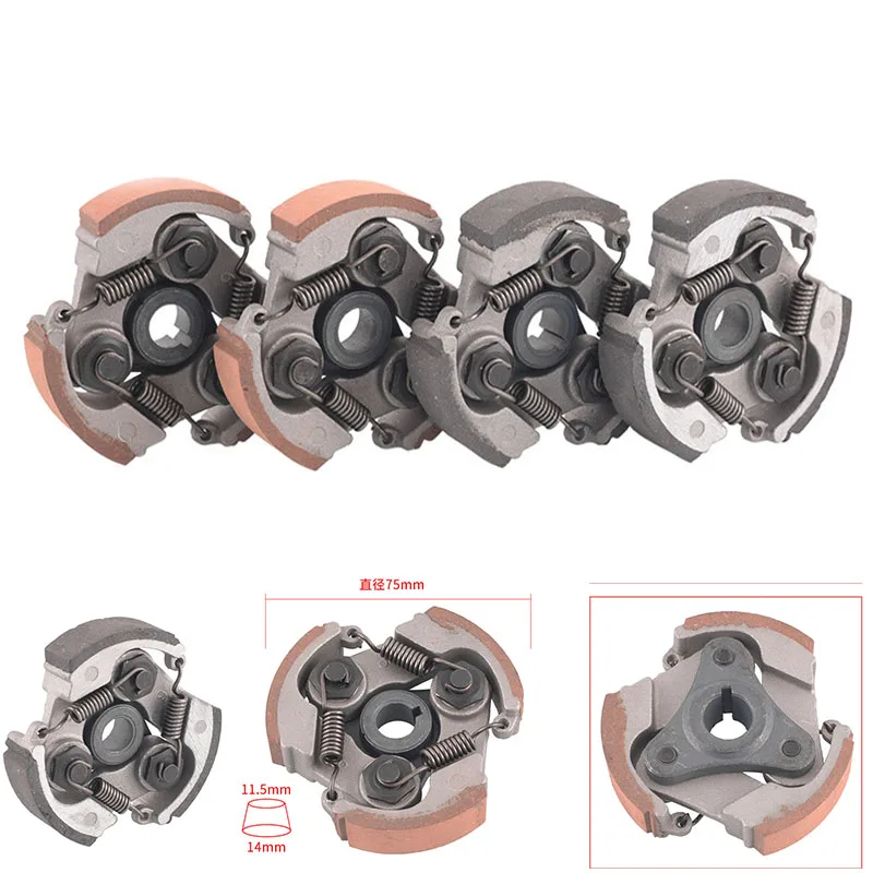 

Центробежная муфта для мотоцикла Mini Moto, двухтактная 47 куб. См 49 куб. См, для минимото, кроссового велосипеда, квадроцикла, квадроцикла, 3 пружины сцепления 75 мм