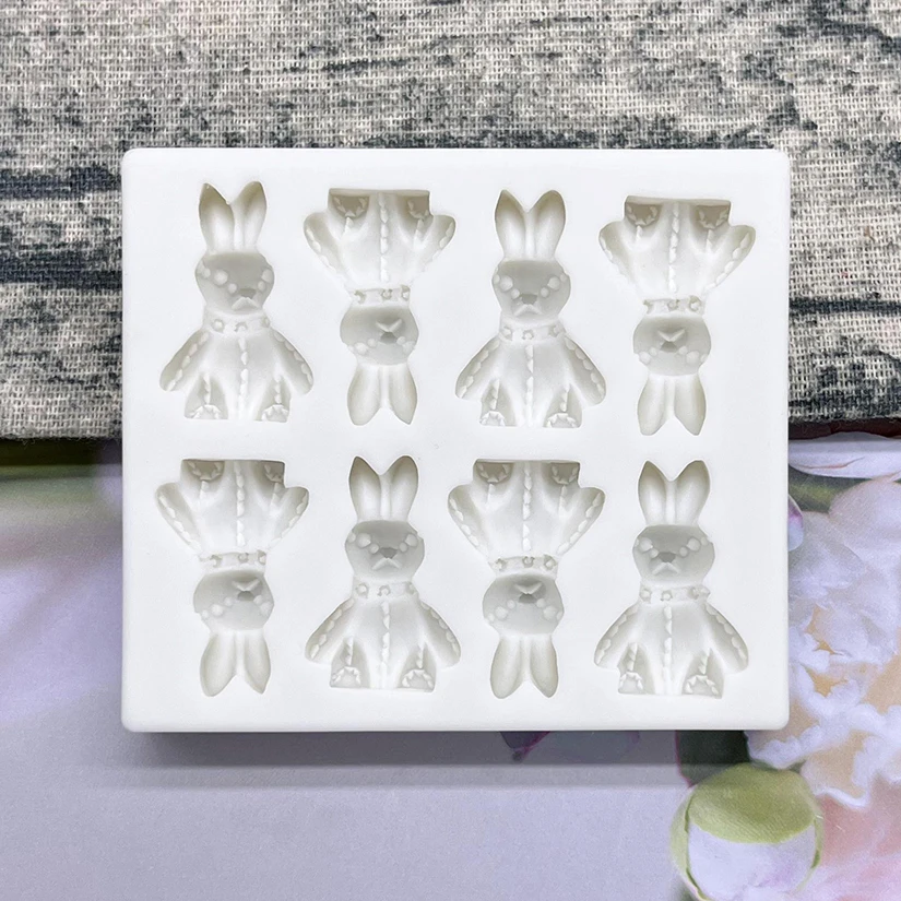Пасхальный кролик силиконовая форма для выпечки тортов искусственные