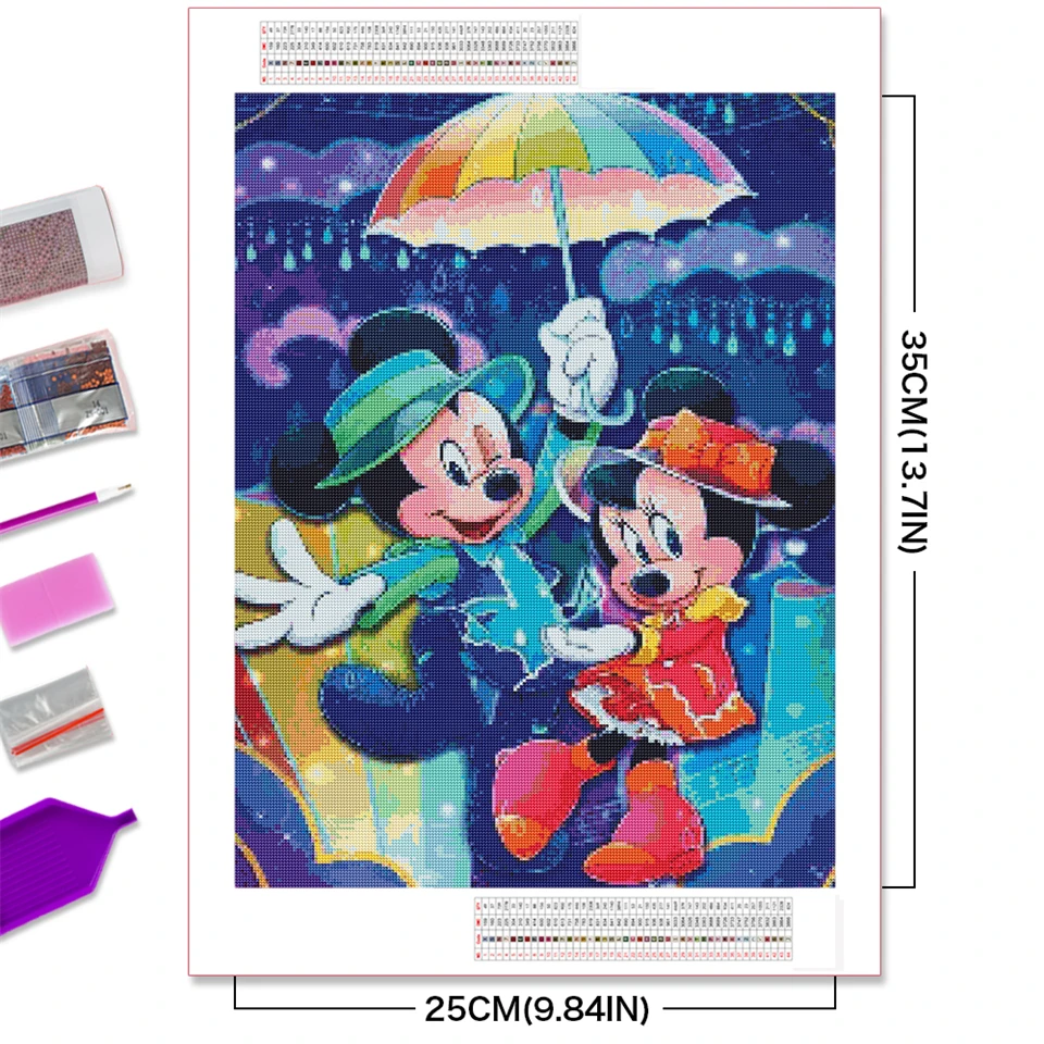 Aoger Disney Рождественская алмазная живопись Микки Маус мультяшный дизайн материал