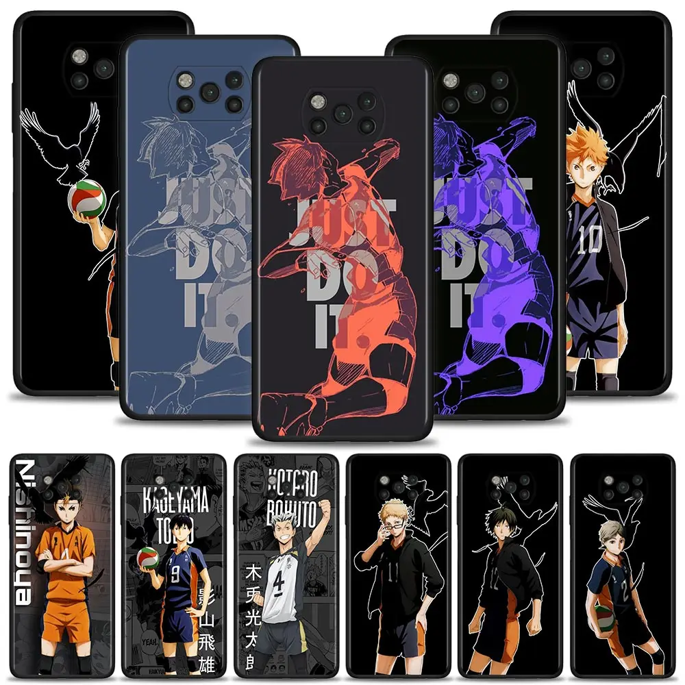 

Haikyuu Play Volleyball Motion Case For Xiaomi Poco X3 X4 NFC X3 X4 M2 M3 M4 Pro X3 F3 F4 GT Pocophone F1 C3 C31 C40 Celular