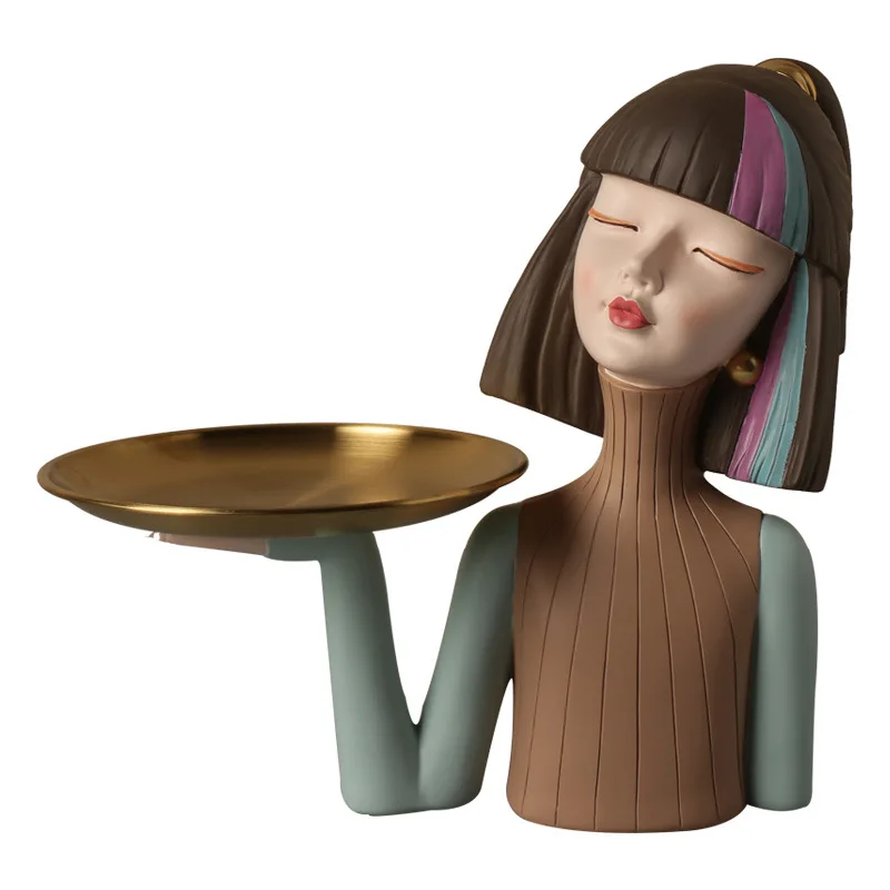 Поднос для хранения в скандинавском стиле креативное украшение входного ключа