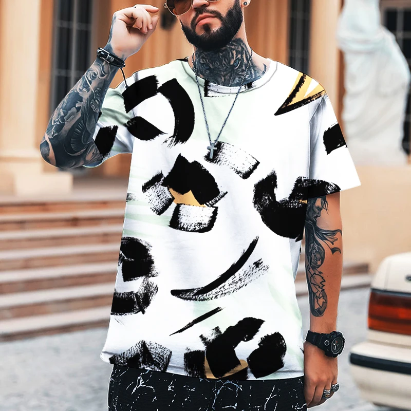 2022 мужская летняя модная повседневная футболка уличная мода стиль брендовая