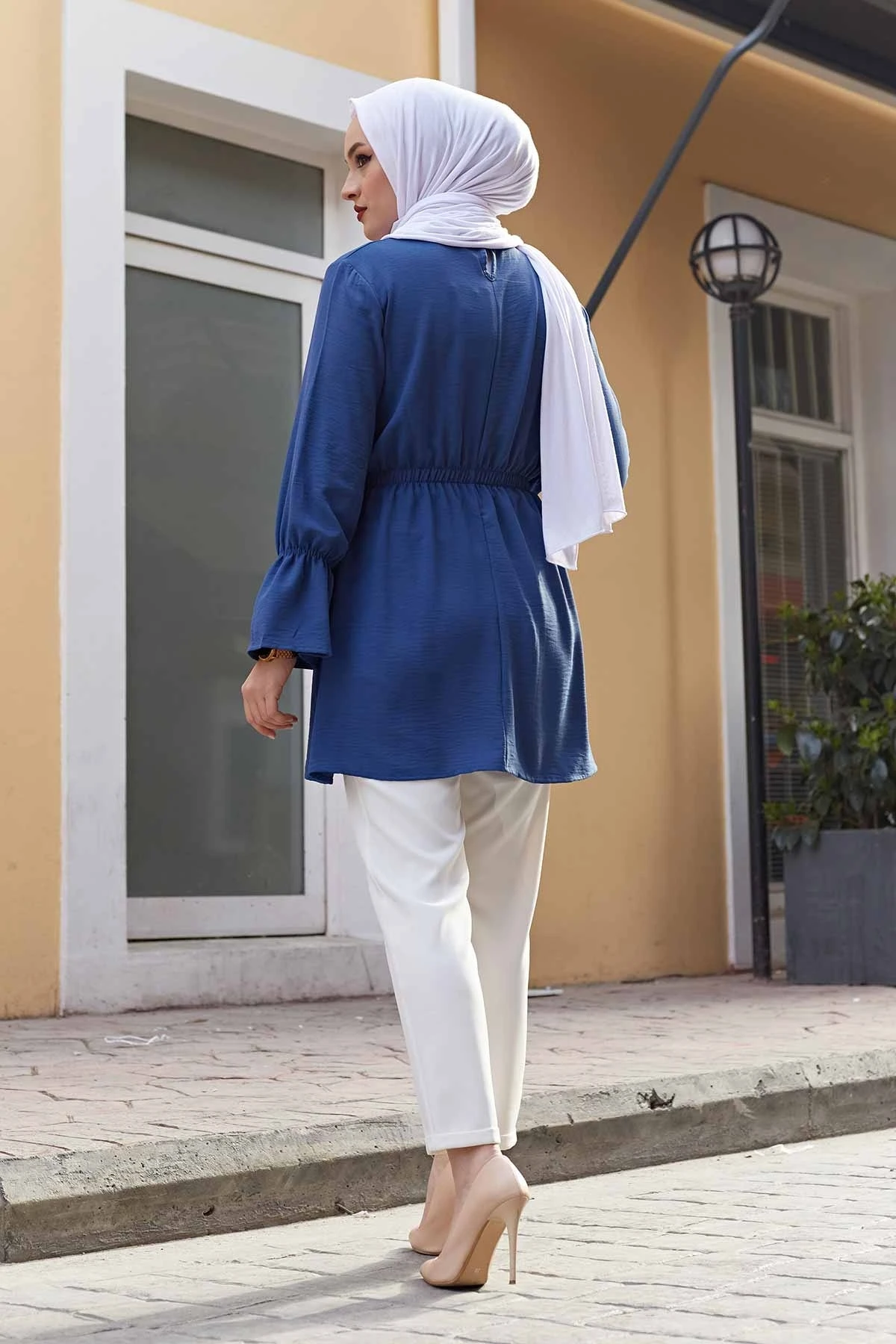 Waist Shirred Aerobin Tunik TH Indigo