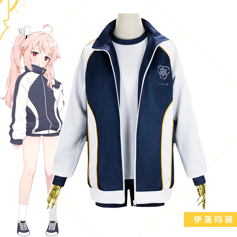 

Anime Blue Archive Iochi Marī Hanekawa Hasumi Cosplay Costume Campus Athletic Wear Gymnastics Suit Man Woman Halloween Uniform