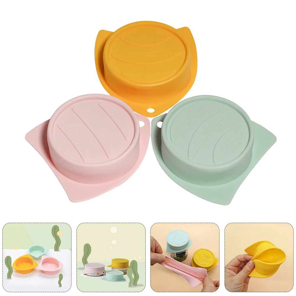 

Can Lids Pet Cat Covers Cover Silicone Dog Lid Caps Reusable Storage Canning Sealing Cans Jar Saver Tin Mason Universal Supplies