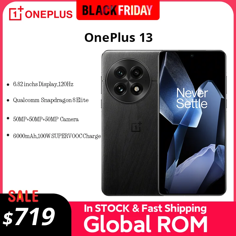 Все новые OnePlus 13 Snapdragon 8 Elite Камера Hasselblad 6 82 дюйма 2K AMOLED-дисплей Аккумулятор 6000 мАч