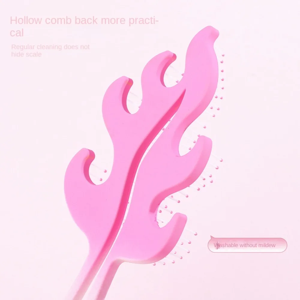 Новый массаж кожи головы полая щетка для волос расчески пластиковый инструмент