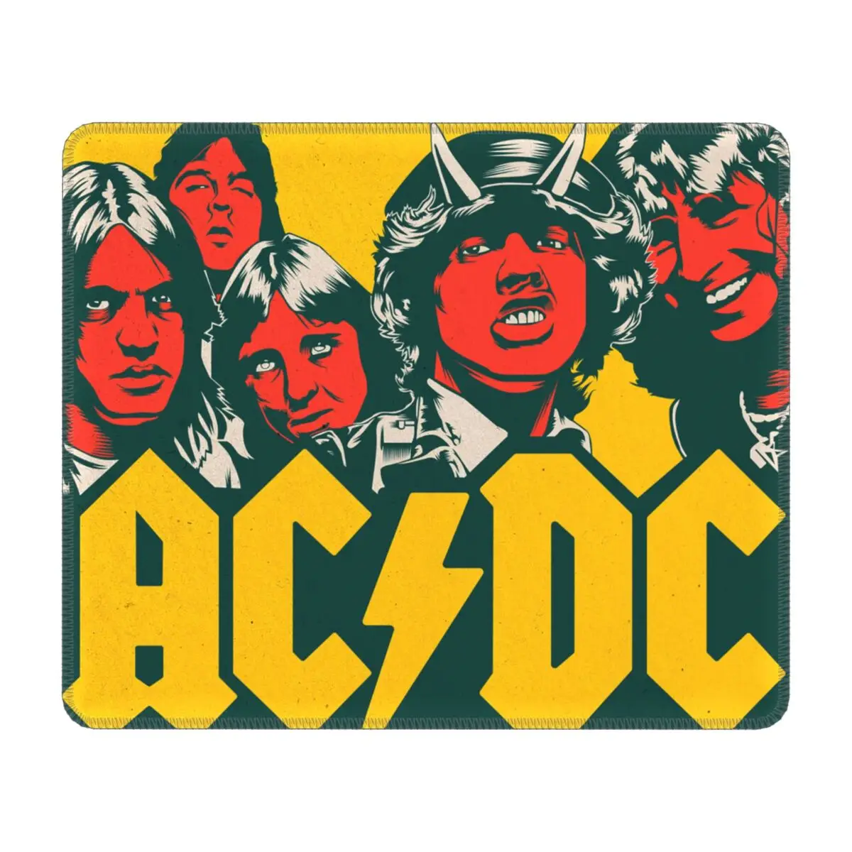 Резиновый коврик для мыши с прочными краями AC DC |