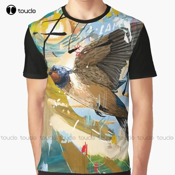 

Fly Like A... Graphic Bird Nature Typography T-Shirt Custom Aldult Teen Unisex Digital Printing Tee Shirts Custom Gift Xxs-5Xl