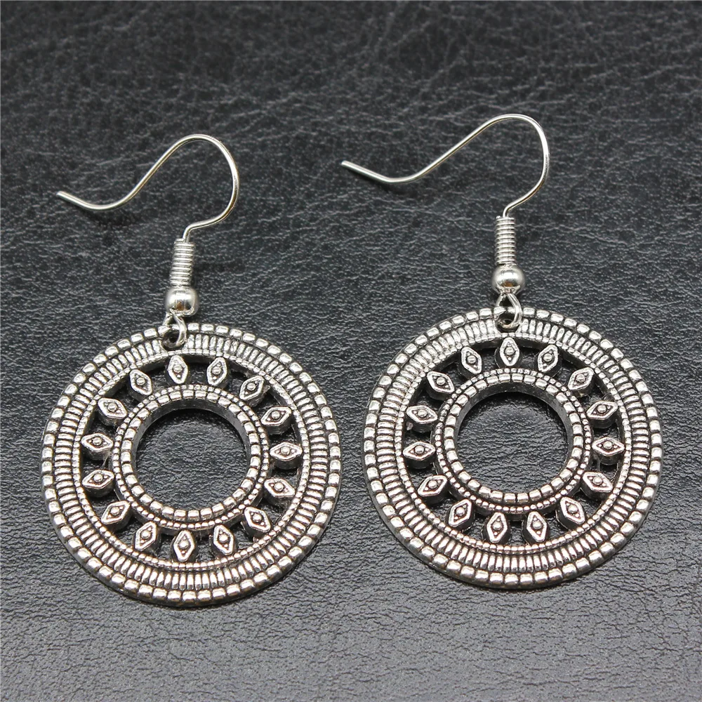 

Женские винтажные серьги-подвески ручной работы, 2 цвета